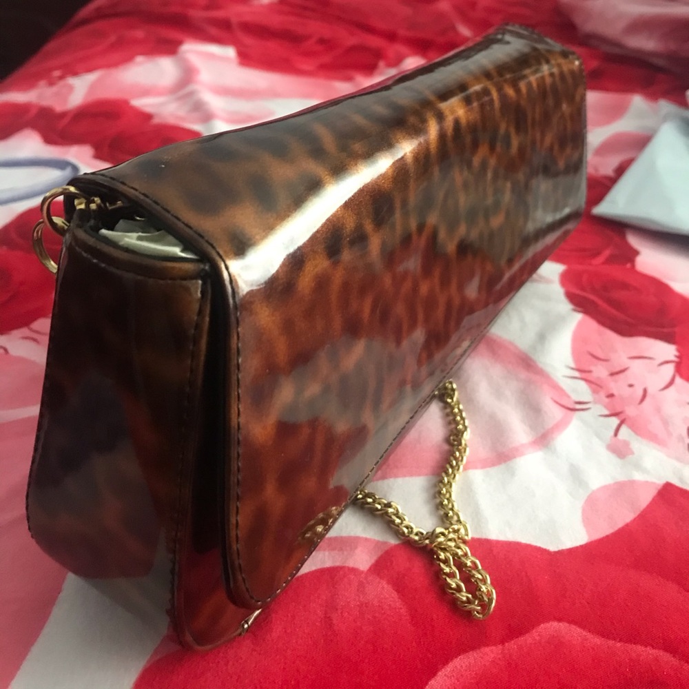 j renee clutch bag leopard print